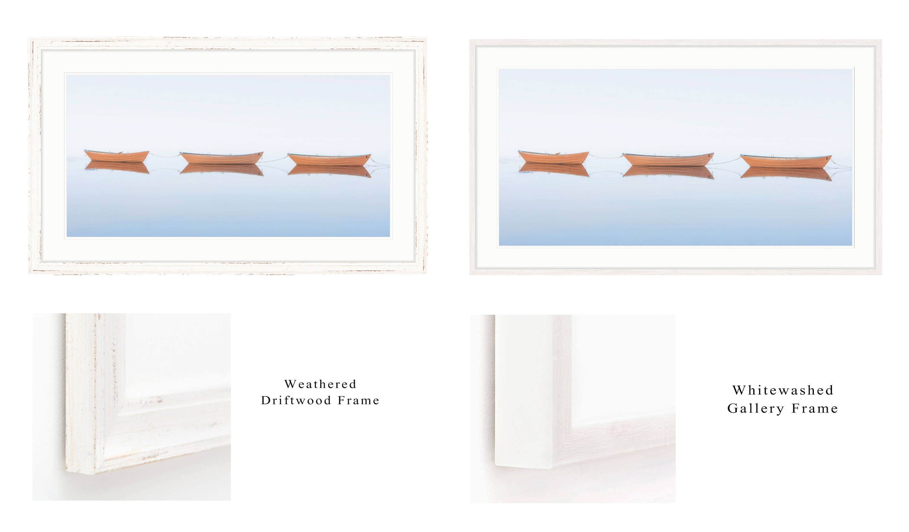 Nautical Framed Art Large Framed Rowboat Panorama Photo Etsy