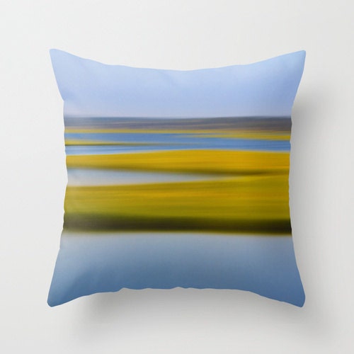 Beach Decor Throw Pillow or Pillow Cover Green Yellow Blue Etsy