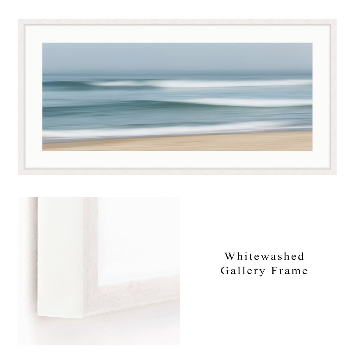 Framed Ocean Beach Artwork Coastal Seascape Photography Etsy