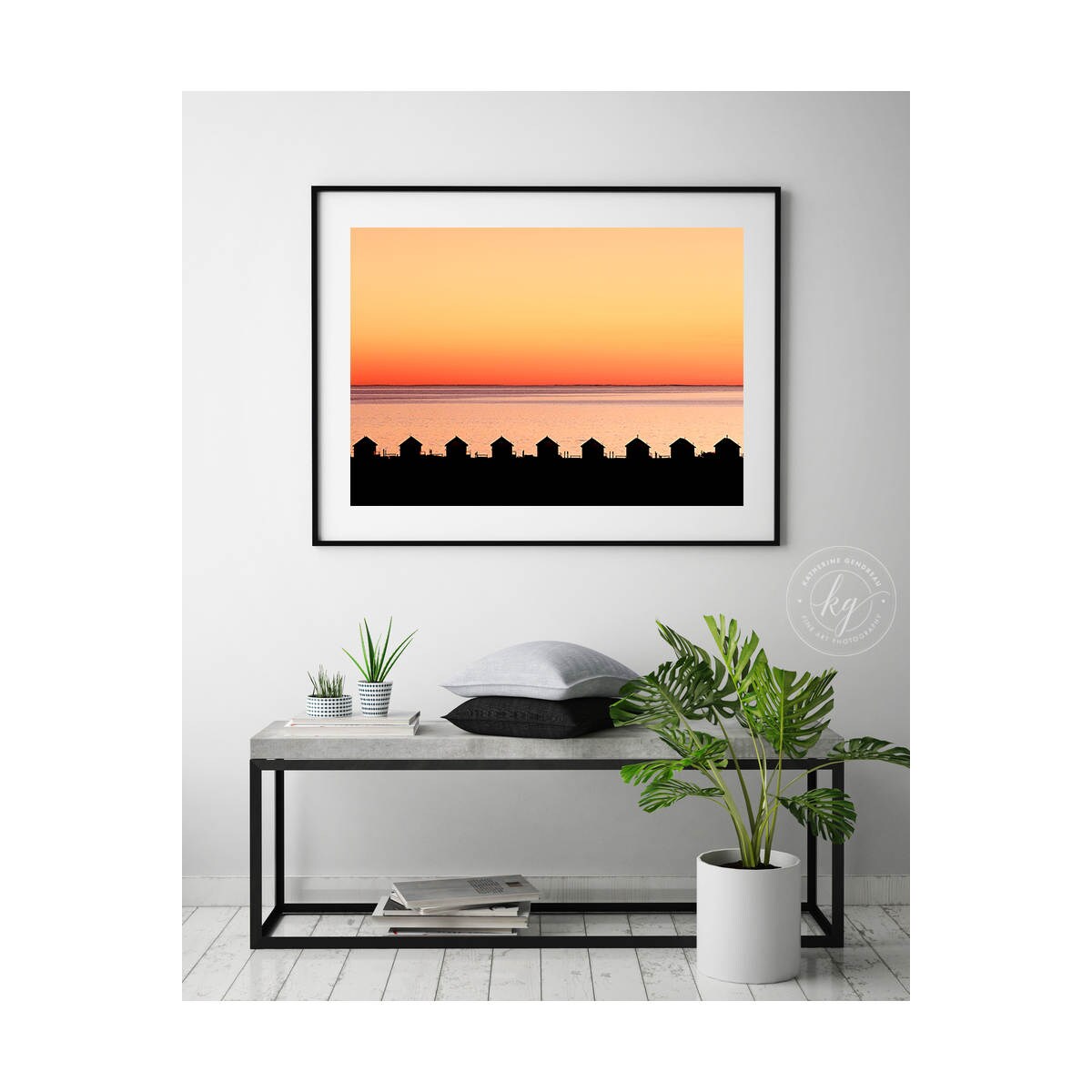 Large Cape Cod Photography Framed Beach Art Large Orange Etsy