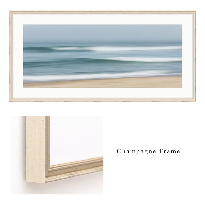Framed Ocean Beach Artwork Coastal Seascape Photography Etsy