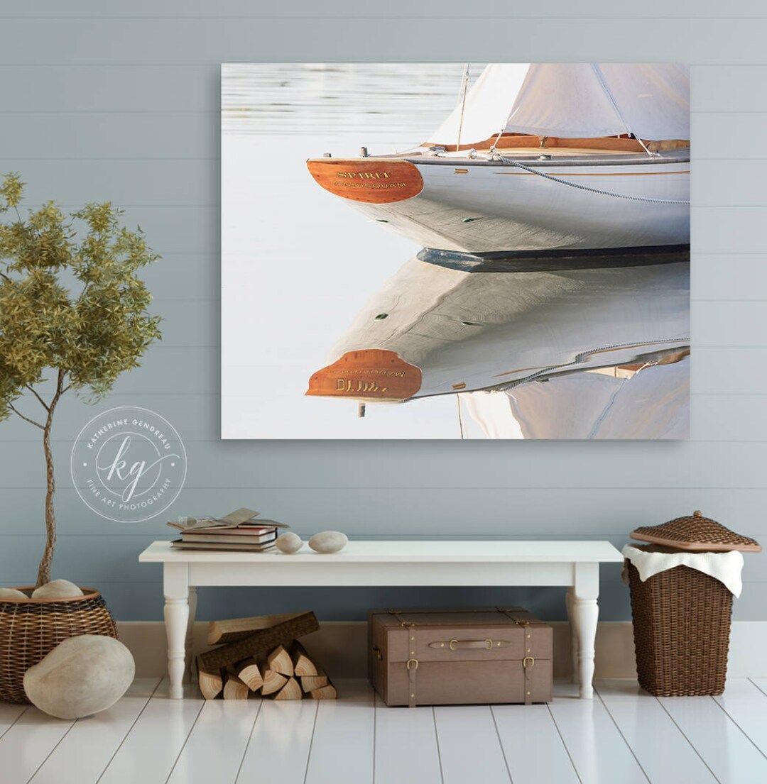 Large Sailboat Canvas Wall Art, Nautical Photography, Luxury Yacht