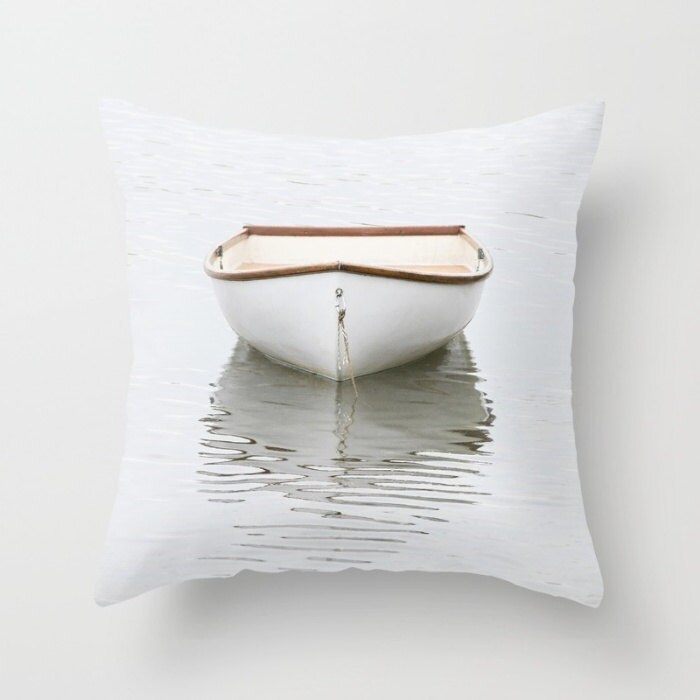 Nautical Decor Rowboat Pillow Boat Pillow Beach Cottage Etsy