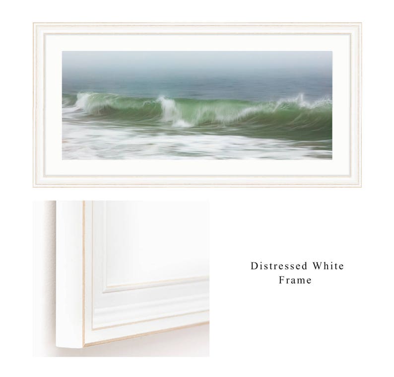 Framed Abstract Ocean Art Panoramic Seascape Photo Nautical Etsy