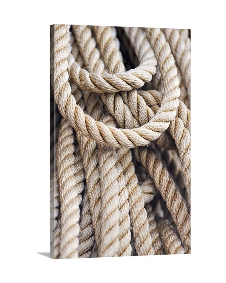 Nautical Rope Photograph Large Canvas Wall Art Coastal Beach Etsy