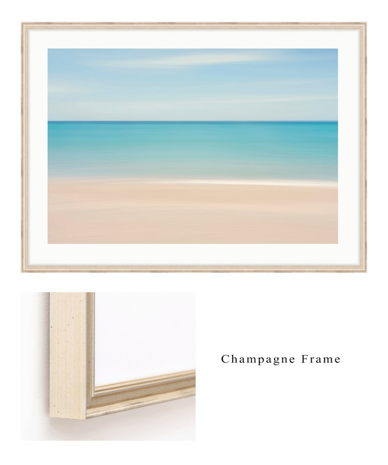 Framed Wall Art Abstract Beach Photo Coastal Decor Nautical Etsy