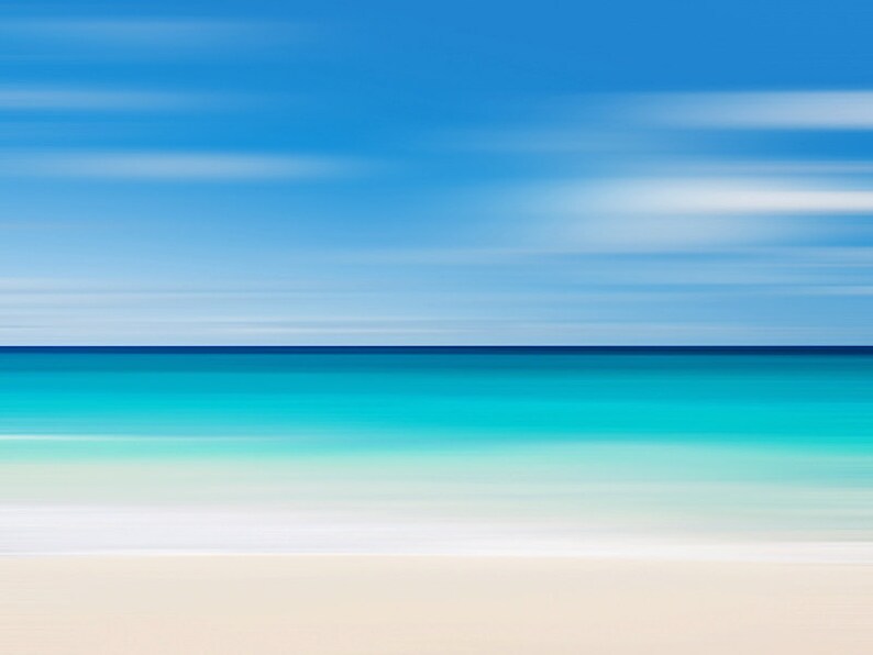 Large Framed Art Beach Photography Abstract Wall Art Etsy