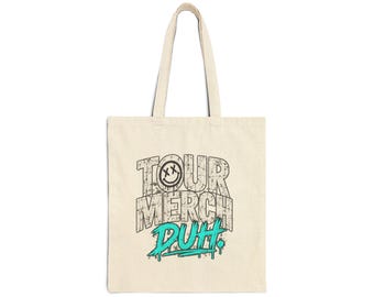 Tour Merch Puh Tote Bag | Graffiti-Style Canvas Festival Bag