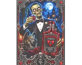 Mr. Tuxedo Zombie Dark Web Tequila Playing Cards / WVC / The Frankensteins Saga