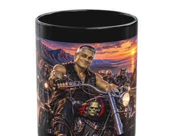 Frankie Biker Black Mug / WVC / The Frankenstein Saga