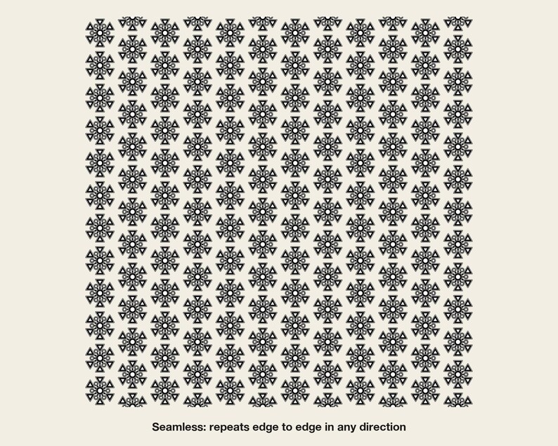 Nahtloses Muster mit koreanischem Schildpattmuster, sechseckige Vektor-Wiederholungskachel (SVG, AI, PNG) + 12 x 12 Zoll Digitalpapier in 4 Farbvarianten, kommerzielle Nutzung Bild 3