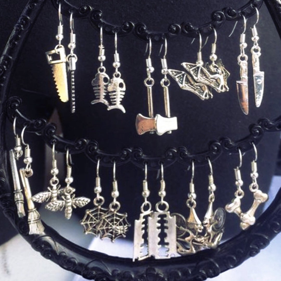 Halloween Horror Goth Murder Earring Collection - Etsy