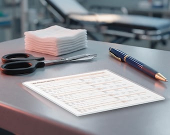 ER Nurse Report Sheet Tear-Off Pad | Emergency Department Handoff Brain Sheet Notepad