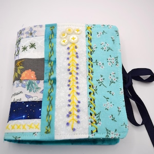 Handmade Needle Book: Embroidered Fabric Sewing Kit Organizer