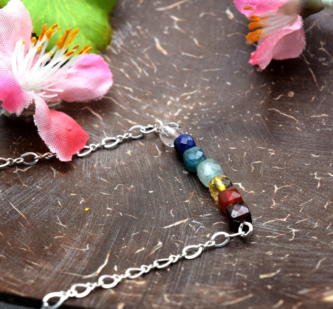 Necklace Chakra Bar, Gemstone Jewelry, Handmade in Colorado, Healing ...
