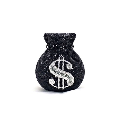 Retro and Kitsch Gold Crystal Money Pouch Crystal Clutch Etsy