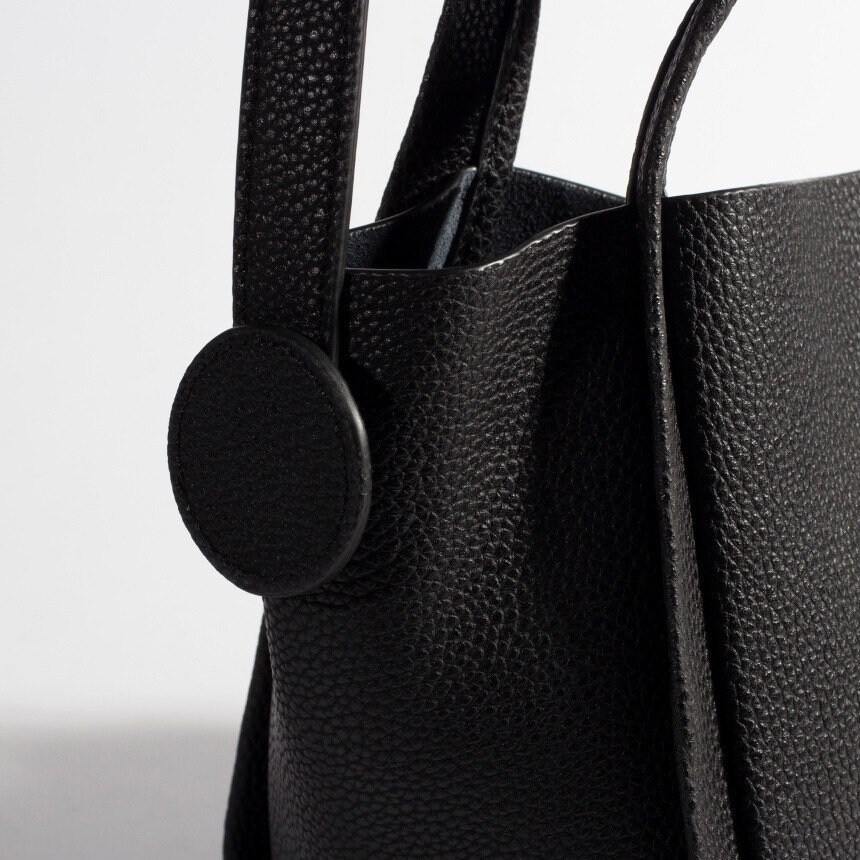 Genuine Togo Leather Square Bucket Bag Leather Crossbody Bag - Etsy