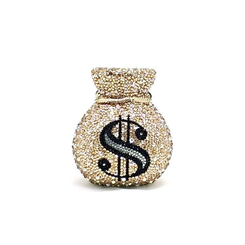 Retro and Kitsch Money Pouch Pink Crystal Clutch Fortune Etsy