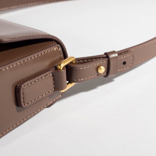 Genuine cowhide leather bag, Vintage inspired leather bag, shops Leather shoulder bag, Cross leather bag, Brown leather bag, Gold lock leather bag