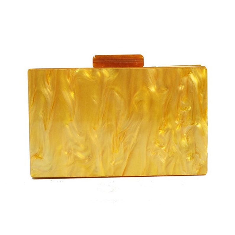 Geometric Patchwork Acrylic Clutch With the Faux Pearl Bead Etsy