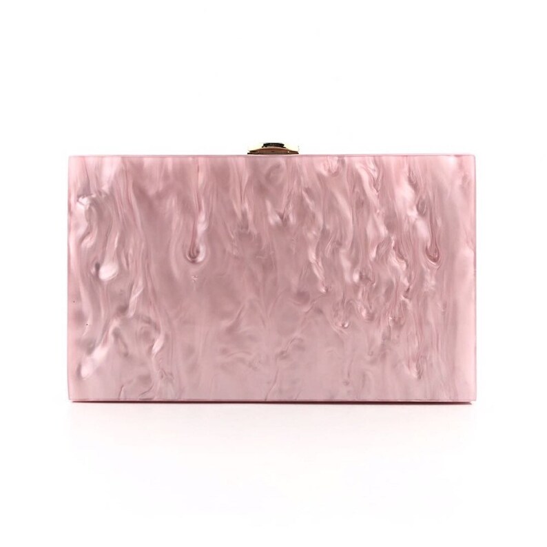 PEARLESCENT ACRYLIC CLUTCH main image 0