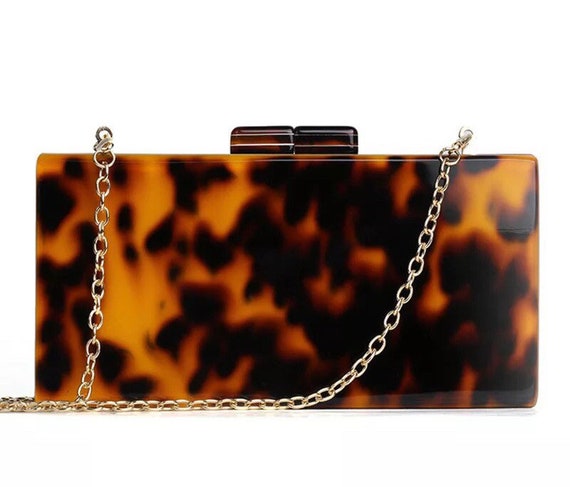 Tortoise shell clutch hotsell