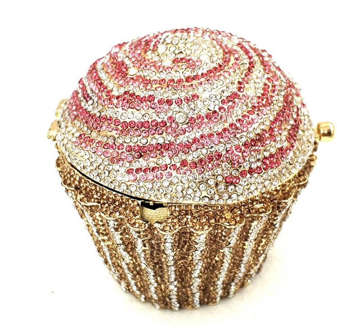 Cupcake Crystal Clutch Fun Crystal Clutch Party Clutch Pink Etsy