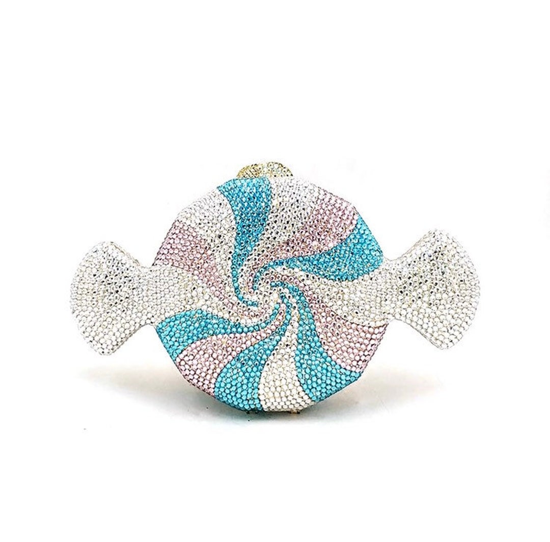 Retro and Kitsch Candy Crystal Clutch, Soda Flavor Candy Clutch, Pastel ...