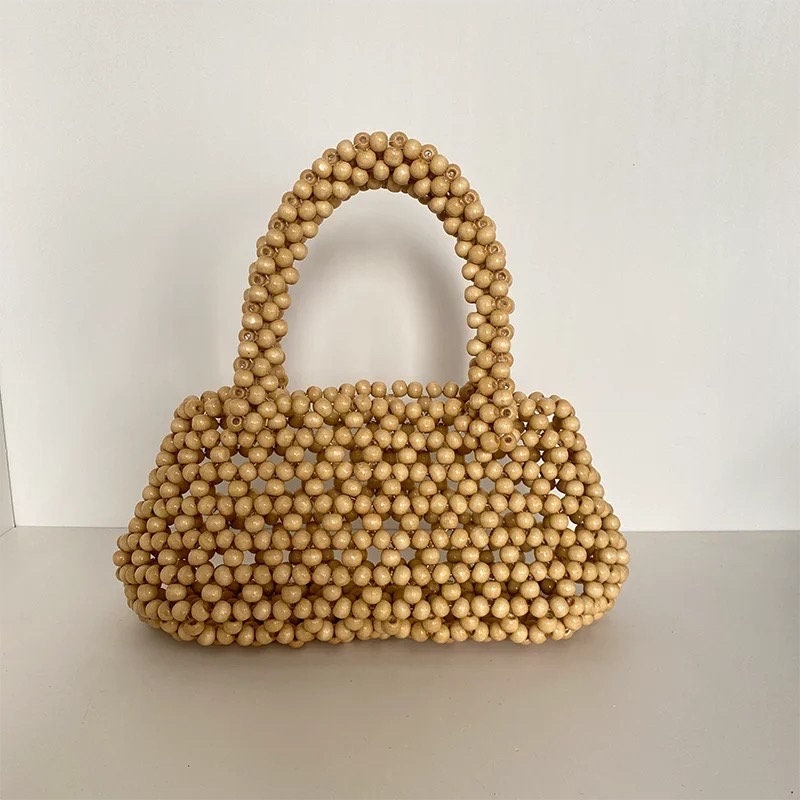 Beaded clearance wood bag
