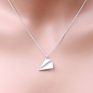 One Direction - paper airplane pendant necklace - Directioner - one direction necklace -Mother's Day gift