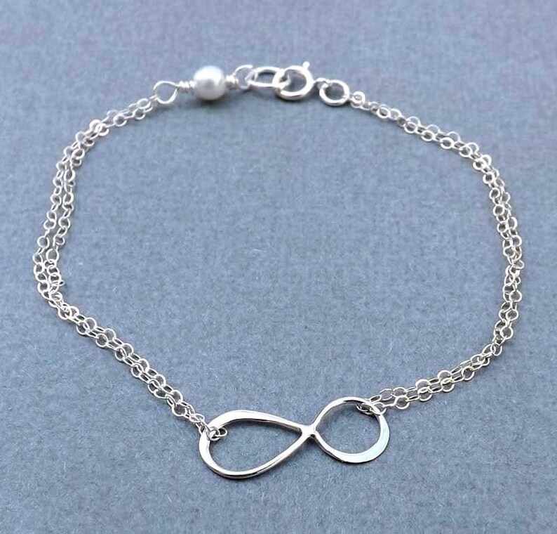 Infinity Charm Bracelet Infinity Bracelet Personalized Etsy