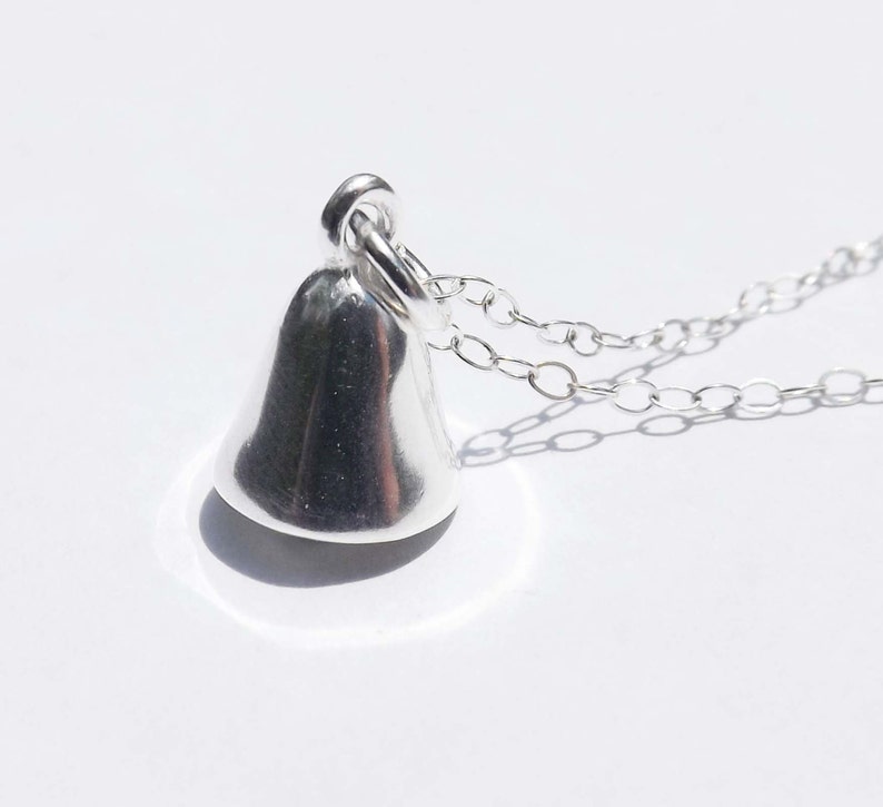 Gift Mother/'s Day gifts Wedding Pendant necklace Sterling silver bell necklace silver bell pendant gift for Birthday Graduation gift