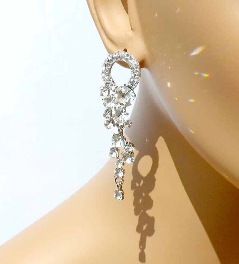 Wedding Earrings AAA quality cubic zirconia earings Clear Etsy