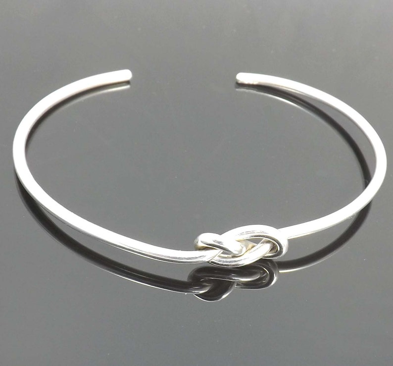 Knot Bracelet Bangle Cuff Bracelet Double Knot Cuff Etsy