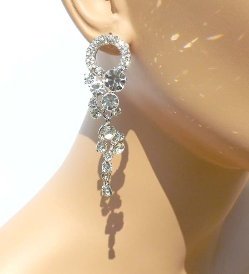 Wedding Earrings AAA quality cubic zirconia earings Clear Etsy