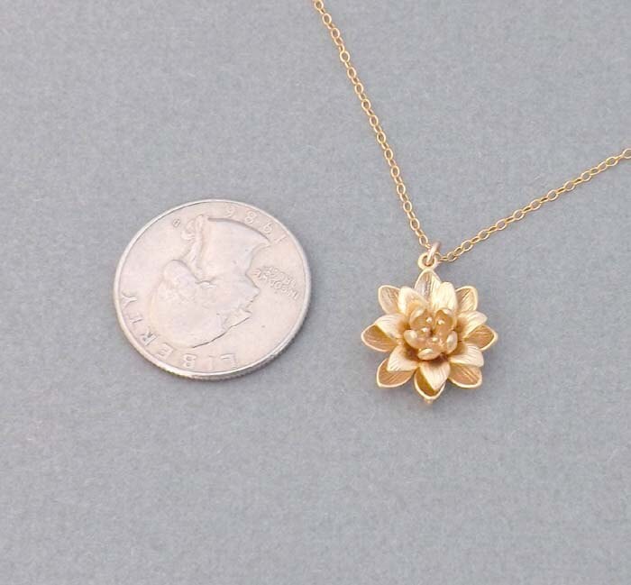 Other Things Rosa Necklace - Gold main image 1