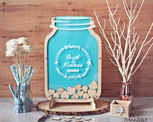 Mason Jar Wedding Guest Book Alternative Size 2 - MJ2