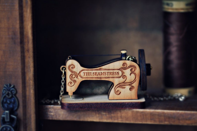 Personalized necklace Sewing machine Personalized name Etsy
