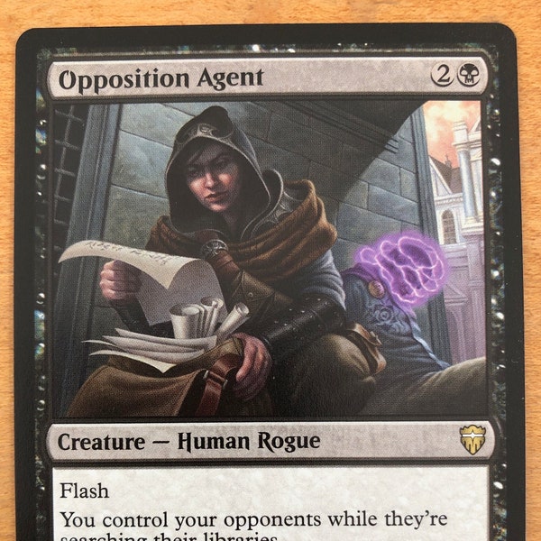 Opposition Agent, Limited Edition Magic The Gathering Artist Proof Card, By Scott Murphy