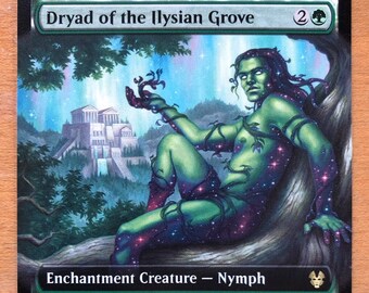 Dryad of the Ilysian Grove, Extended Art, Limited Edition Magic The Gathering Artist Proof Card, By Scott Murphy