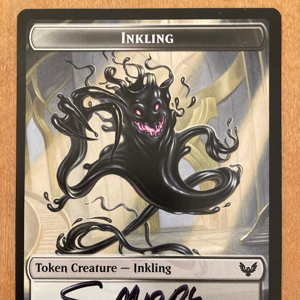 Inkling Token, Limited Edition Magic The Gathering Artist Proof Card, By Scott Murphy