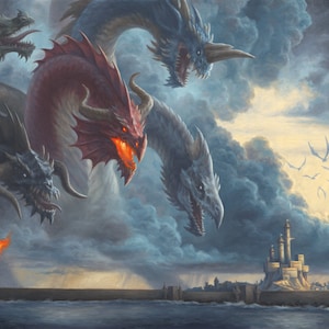 Threat of Takhisis Dungeons & Dragons Illustration by Scott Murphy