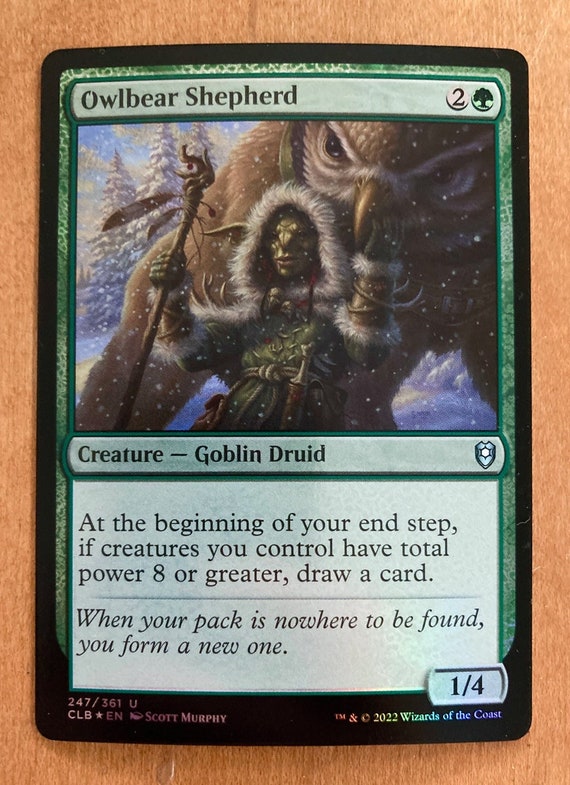 owlbear mtg card Magic The Gathering - Adventures in the Forgotten Realms - draw a card owl bear  Scryfall Magic: