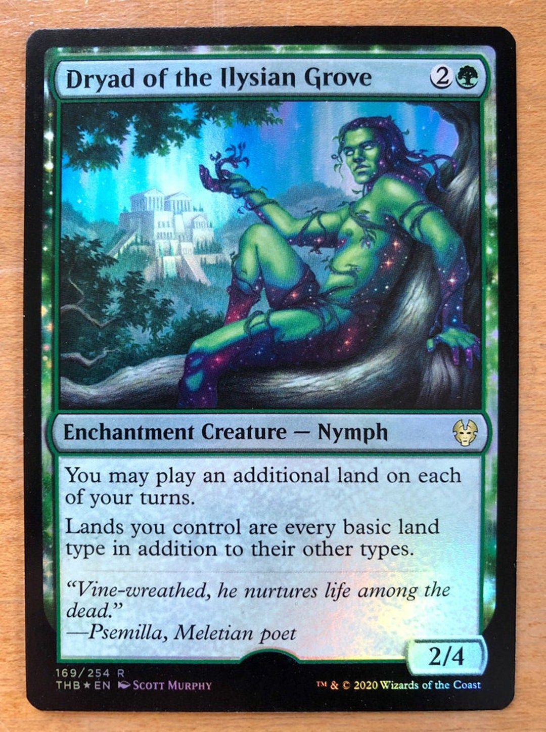 Dryad of the Ilysian Grove, FOIL Limited Edition Magic the Gathering Artist Proof Card, by Scott