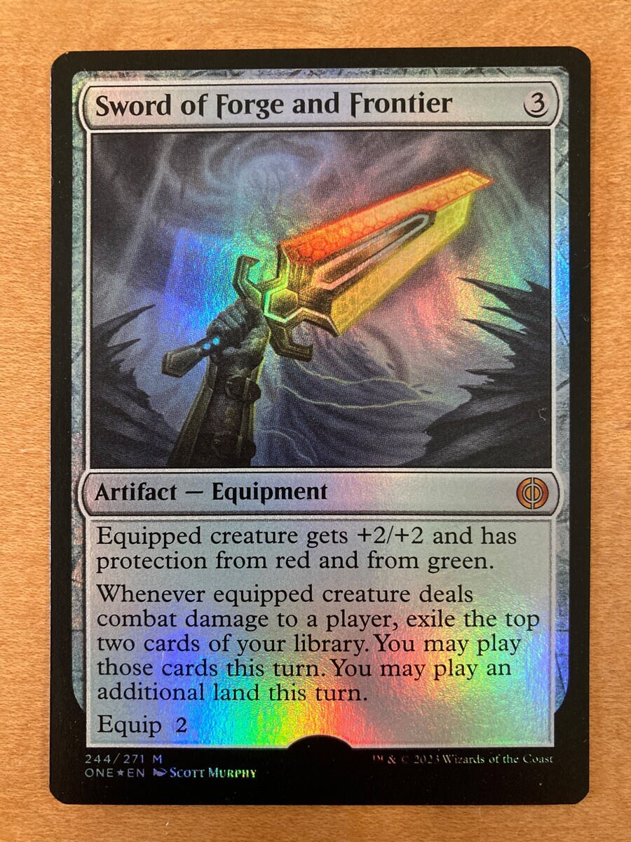 Sword of Forge and Frontier, *FOIL*, Limited Edition Magic the Gathering Artist Proof Card, by Scott Murphy - Etsy Norway Sword of Forge and Frontier, *FOIL*, Limited Edition Magic the Gathering Artist Proof Card, by Scott Murphy - Etsy Norway