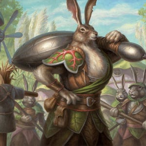 Jacked Rabbit Print of Magic the Gathering Illustration by Scott