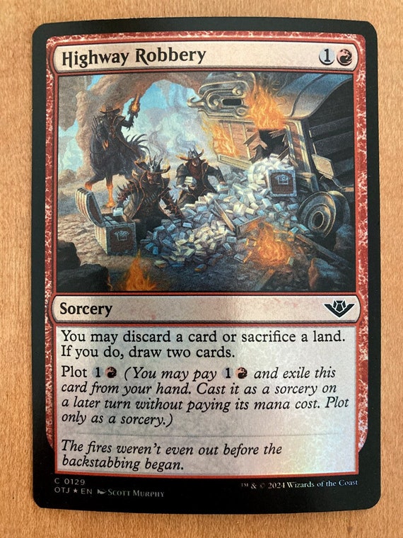 mtg battle card Zombie Rogue // Plot Double-Sided Token [Outlaws of Thunder Junction T main image 0