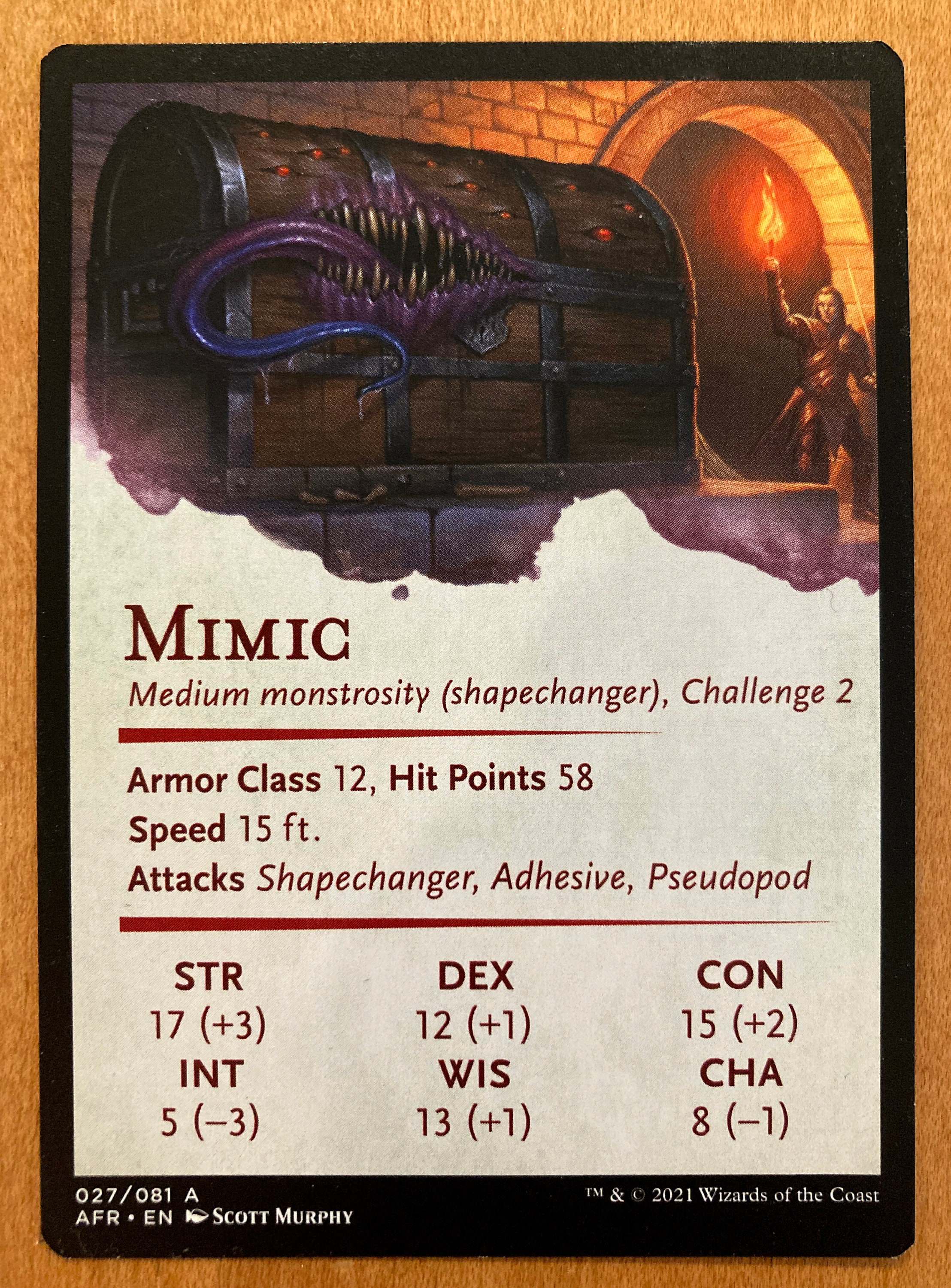 mtg mimic card Mimic, ART CARD, by Scott Murphy