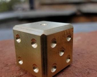 Solid Brass Dice