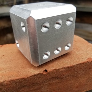 WHOPPING 2.5 inch Solid Aluminum Dice